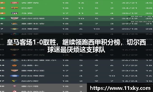 皇马客场1-0取胜，继续领跑西甲积分榜，切尔西球迷最厌烦这支球队